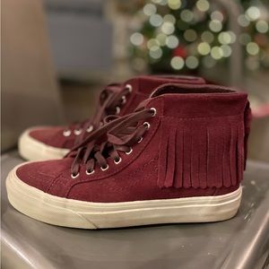 Vans tassled suede high tops!